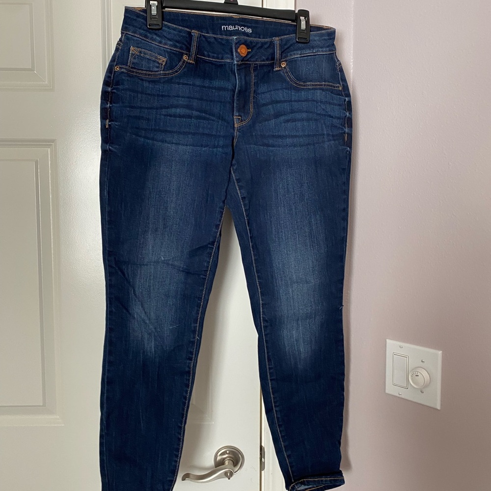 Maurices Dark Blue Skinny Jeans